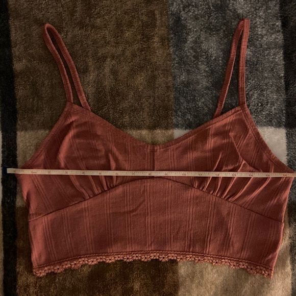 American Eagle Outfitters Coral Ribbed Top - Picture 7 of 9